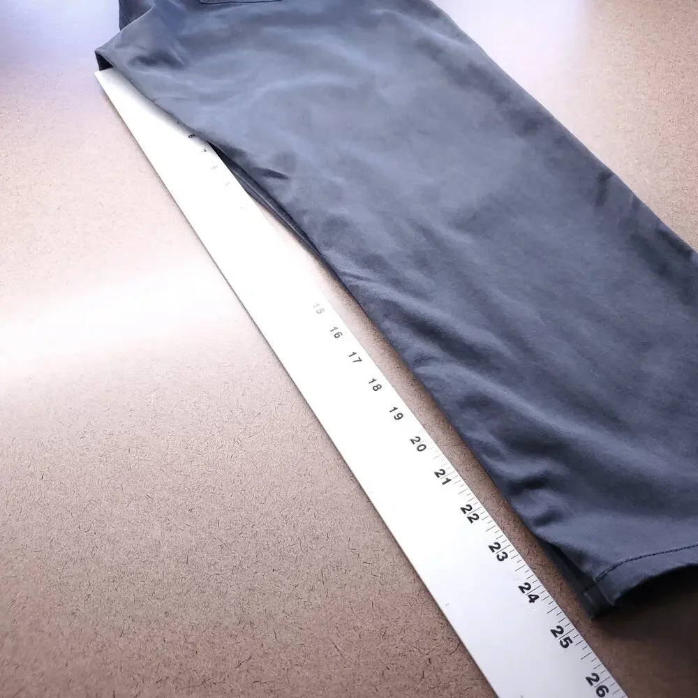AG Everett Slim Straight Pants Men 35x32 Gray Green Stretch Italian Fabric